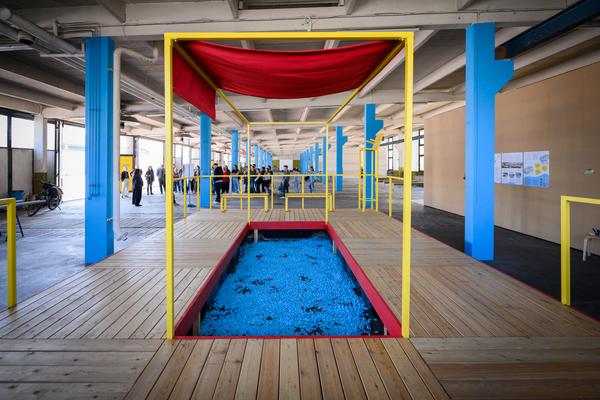 Tour 1: Creatives for Vienna – Making Spaces X Klima Biennale Wien (Nordwestbahnhof, 18.04.2026) Foto: Wirtschaftsagentur Wien / eSeL.at - Joanna Pianka