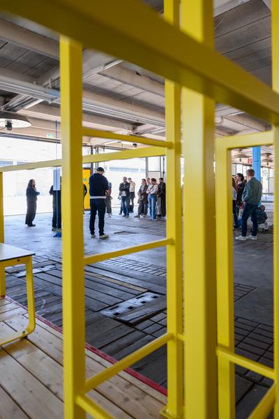 Tour 1: Creatives for Vienna – Making Spaces X Klima Biennale Wien (Nordwestbahnhof, 18.04.2026) Foto: Wirtschaftsagentur Wien / eSeL.at - Joanna Pianka