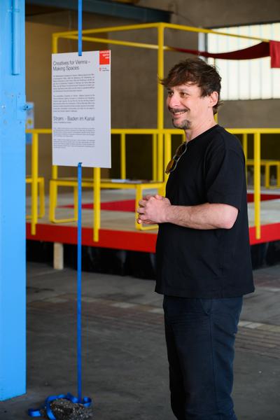 Tour 1: Creatives for Vienna – Making Spaces X Klima Biennale Wien (Nordwestbahnhof, 18.04.2026) Foto: Wirtschaftsagentur Wien / eSeL.at - Joanna Pianka