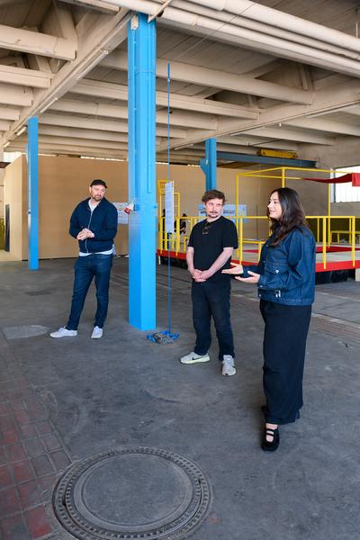 Tour 1: Creatives for Vienna – Making Spaces X Klima Biennale Wien (Nordwestbahnhof, 18.04.2026) Foto: Wirtschaftsagentur Wien / eSeL.at - Joanna Pianka