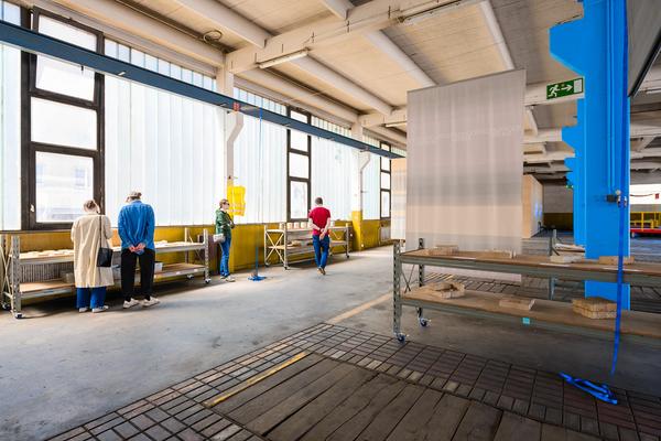 Tour 1: Creatives for Vienna – Making Spaces X Klima Biennale Wien (Nordwestbahnhof, 18.04.2026) Foto: Wirtschaftsagentur Wien / eSeL.at - Joanna Pianka