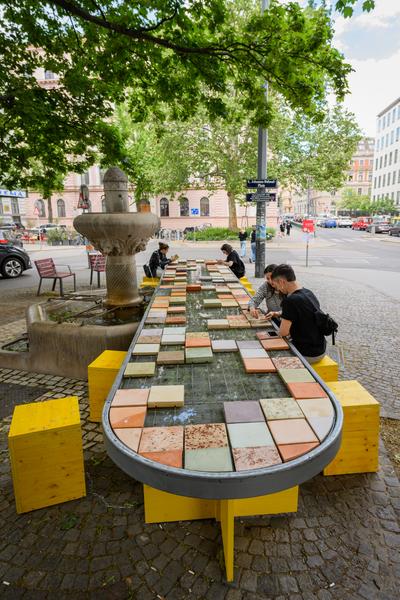 Creatives for Vienna – Making Spaces X Klima Biennale Wien: Kühle Sache (Johanna-Dohnal-Platz, 09.05.2026) Foto: Wirtschaftsagentur Wien / eSeL.at - Joanna Pianka