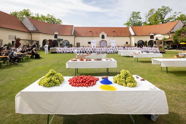 Hermann Nitsch 6 Tages Spiel (Tag 4, 7.6.2025) Foto: eSeL Foto: (c) Hermann Nitsch GmbH (Foto: eSeL)
