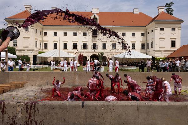 Hermann Nitsch 6 Tages Spiel (Tag 4, 7.6.2025) Foto: (c) Hermann Nitsch GmbH (Foto: eSeL)