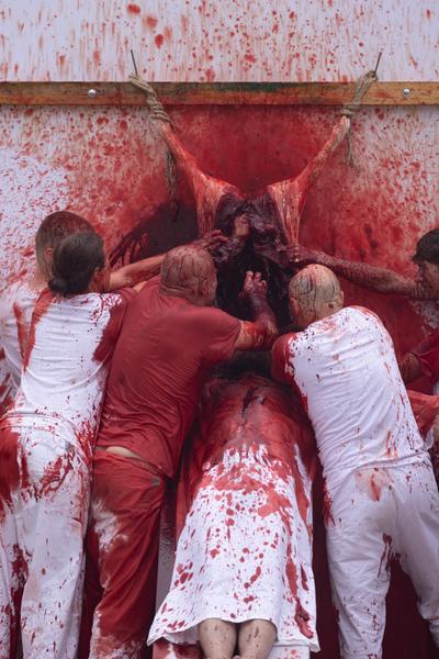 Hermann Nitsch 6 Tages Spiel (Tag 5, 8.6.2025) Foto: (c) Hermann Nitsch GmbH (Foto: eSeL)