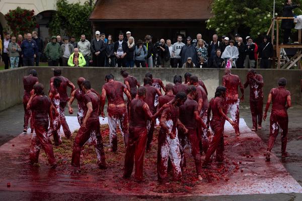 Hermann Nitsch 6 Tages Spiel (Tag 5, 8.6.2025) Foto: (c) Hermann Nitsch GmbH (Foto: eSeL)