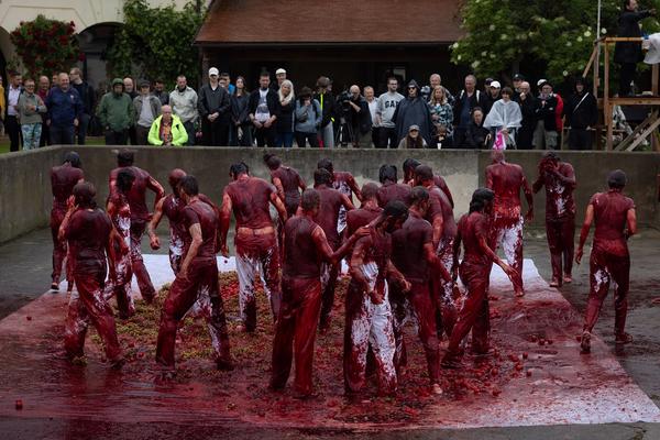 Hermann Nitsch 6 Tages Spiel (Tag 5, 8.6.2025) Foto: (c) Hermann Nitsch GmbH (Foto: eSeL)