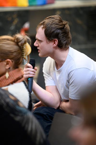 DEMOK: Act and Speak - Demokratie unter Druck: Jonas Thiel, Inna Shevchenko (Akademie der bildenden Künste Wien, 16.10.2026) Foto: eSeL.at - Joanna Pianka