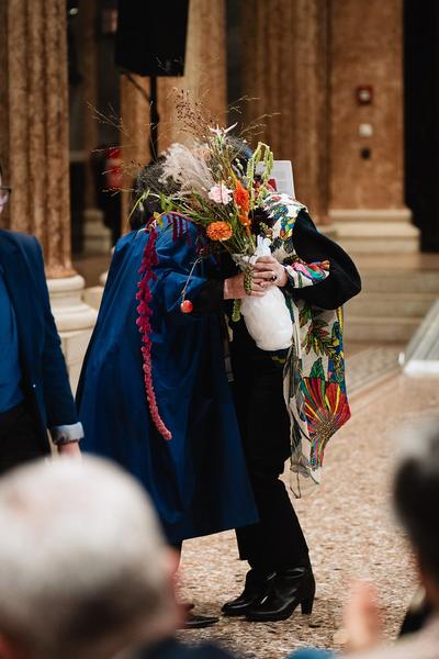The Day You Were Thinking About the Sibyl While You Were Picking Autumn Leaves - An Insert by Ana Torfs (Gemäldegalerie - Akademie der Bildenden Künste Wien, 02.10.2025) Foto: eSeL.at - Robert Puteanu