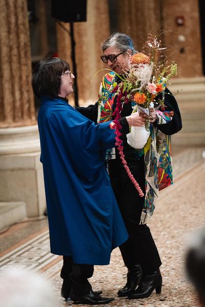 The Day You Were Thinking About the Sibyl While You Were Picking Autumn Leaves - An Insert by Ana Torfs (Gemäldegalerie - Akademie der Bildenden Künste Wien, 02.10.2025) Foto: eSeL.at - Robert Puteanu