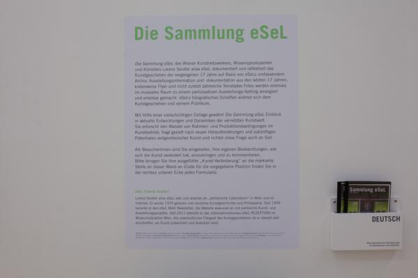 Die Sammlung eSeL (Essl Museum, 4.5. - 30.6.2016) <a href="https://esel.at/termin/83544" rel="noreferrer nofollow">esel.at/termin/83544</a> | Foto: <a href="http://eSeL.at" rel="noreferrer nofollow">eSeL.at</a> - Akbar Muratov Foto: Copyright: (c) eSeL.at