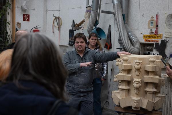 VIENNA ART WEEK: "Erforschen, Erzählen, Erhalten" - Rundgang vom Dom Museum Wien zur Dombauhütte Stephansdom (13.11.2025) Foto: eSeL.at - Lorenz Seidler