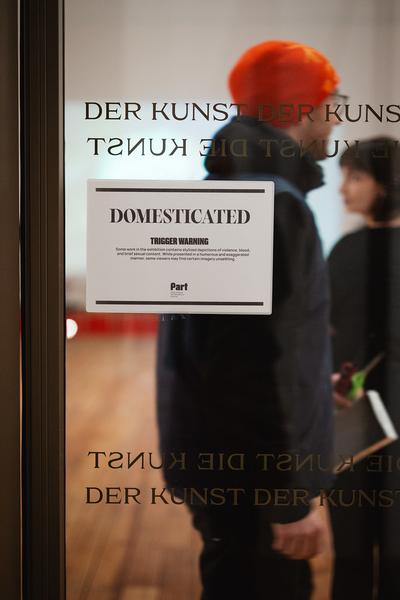 Eröffnung „Domesticated“ (The Hall. PART International Art Residency Austria, 8.11. - 13.12.2025) Foto: eSeL.at - Robert Puteanu