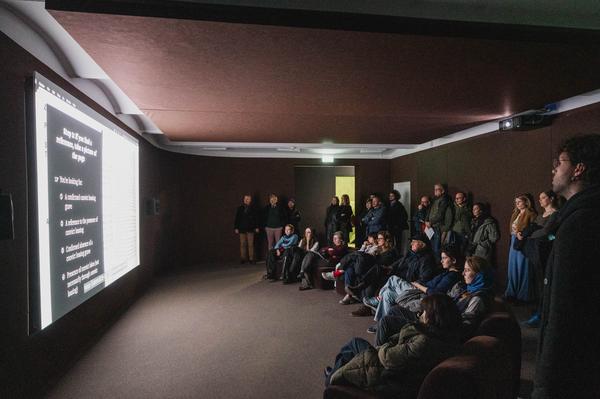 Eröffnung Duane Linklater / Mimi Ọnụọha / Cevdet Erek (Secession, 29.11.2025) Foto: eSeL.at - Natascha Unkart