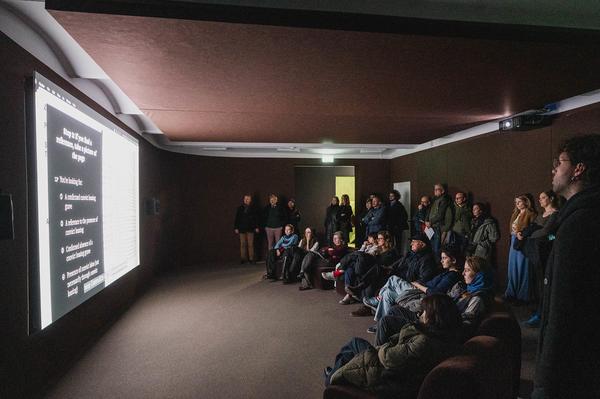 Eröffnung Duane Linklater / Mimi Ọnụọha / Cevdet Erek (Secession, 29.11.2025) Foto: eSeL.at - Natascha Unkart