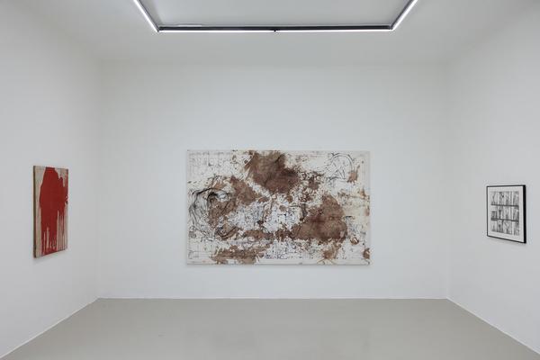 "Embodied Rituals" - Donna Huanca, Harminder Judge &amp; Hermann Nitsch (Galerie Kandlhofer, 21.5. - 20.6.2025) Foto: eSeL.at - Lorenz Seidler