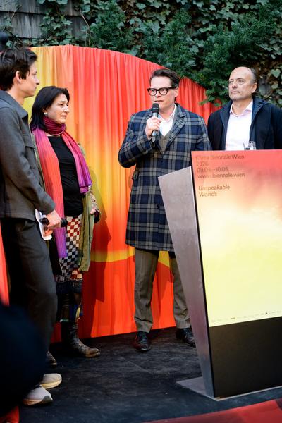 Eröffnung Klima Biennale 2026 (KunstHausWien / Museum Hundertwasser, 09.04.2026) Foto: eSeL.at - Joanna Pianka