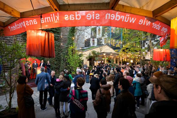 Eröffnung Klima Biennale 2026 (KunstHausWien / Museum Hundertwasser, 09.04.2026) Foto: eSeL.at - Joanna Pianka