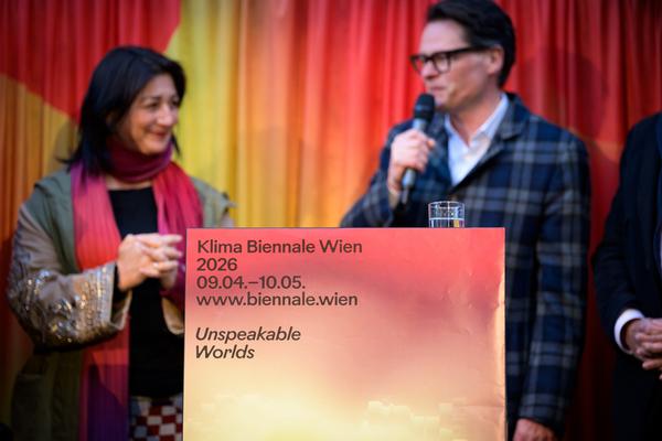 Eröffnung Klima Biennale 2026 (KunstHausWien / Museum Hundertwasser, 09.04.2026) Foto: eSeL.at - Joanna Pianka