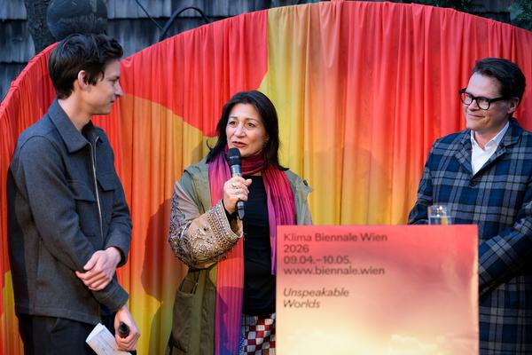 Eröffnung Klima Biennale 2026 (KunstHausWien / Museum Hundertwasser, 09.04.2026) Foto: eSeL.at - Joanna Pianka