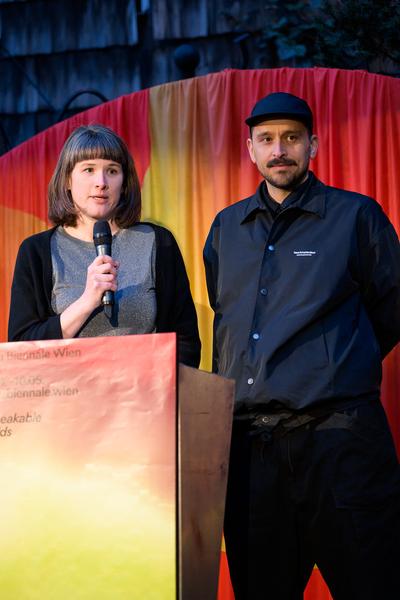 Eröffnung Klima Biennale 2026 (KunstHausWien / Museum Hundertwasser, 09.04.2026) Foto: eSeL.at - Joanna Pianka