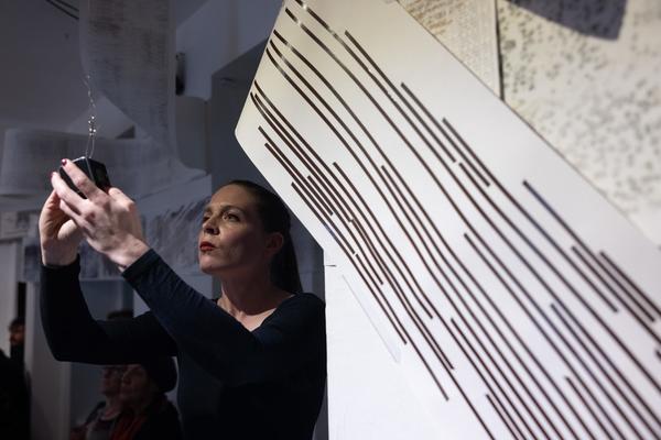 Wien Modern 2025: MMM  &quot;WAS___&quot; Partiturmeter 1-66 (Ve.Sch, 6.11. - 13.11.2025) Foto: eSeL.at - Lorenz Seidler