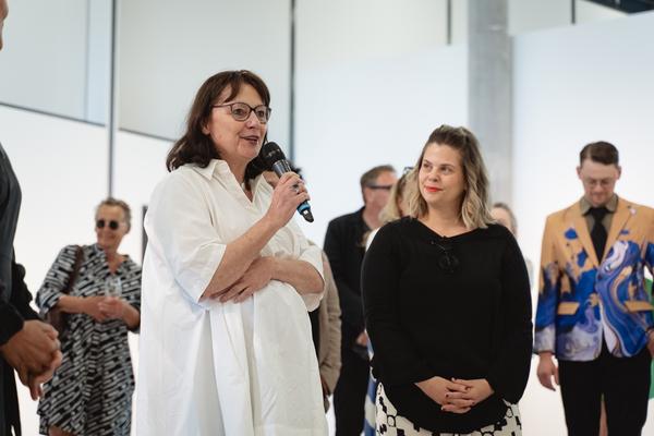 Eva Schlegel - Reflexionen 14.06. - 05.10.2025 (Landesgalerie Burgenland Hauptraum, 13.06.2025) Foto: eSeL.at - Robert Puteanu