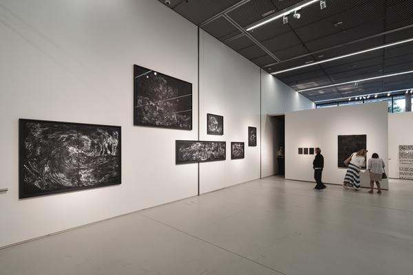 Eva Schlegel - Reflexionen 14.06. - 05.10.2025 (Landesgalerie Burgenland Hauptraum, 13.06.2025) Foto: eSeL.at - Robert Puteanu
