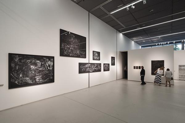 Eva Schlegel - Reflexionen 14.06. - 05.10.2025 (Landesgalerie Burgenland Hauptraum, 13.06.2025) Foto: eSeL.at - Robert Puteanu