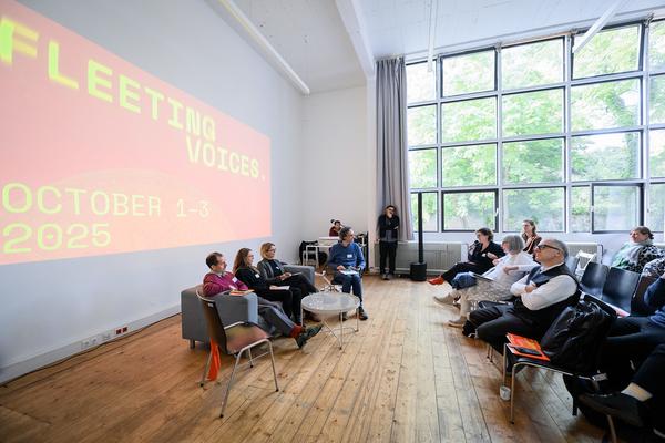 Fleeting Voices. Preserving Acoustic Heritage in the Archives and the Art (Die Angewandte / Zentrum Fokus Forschung, 01. - 03.10.2025) Foto: eSeL.at - Joanna Pianka