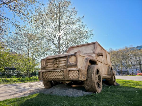 Klima Biennale: Folke Köbberling "Maaaaash!" (KOER Wien @ Karlsplatz, 10.4.2026 – 31.7.2027) Foto: eSeL.at - Joanna Pianka