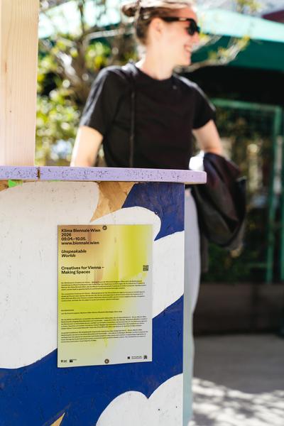 Creatives for Vienna – Making Spaces X Klima Biennale Wien: Die Anhaltestelle (Straßenbahnlinie O, 25.04.2026) Foto: Wirtschaftsagentur Wien / eSeL.at - Robert Puteanu