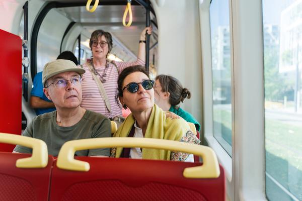 Creatives for Vienna – Making Spaces X Klima Biennale Wien: Die Anhaltestelle (Straßenbahnlinie O, 25.04.2026) Foto: Wirtschaftsagentur Wien / eSeL.at - Robert Puteanu