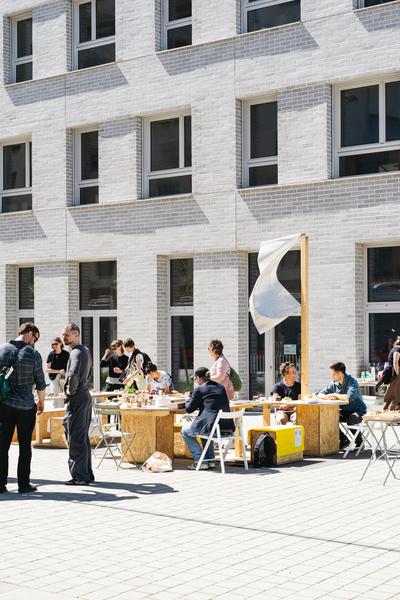 Creatives for Vienna – Making Spaces X Klima Biennale Wien: Die Anhaltestelle (Straßenbahnlinie O, 25.04.2026) Foto: Wirtschaftsagentur Wien / eSeL.at - Robert Puteanu