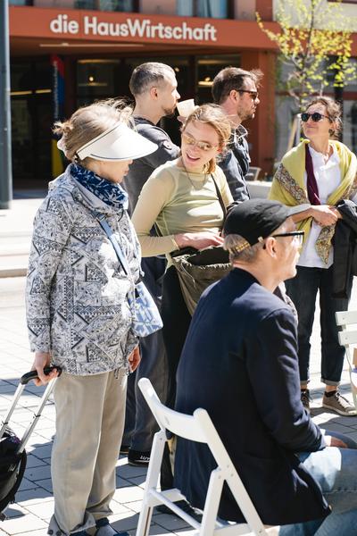 Creatives for Vienna – Making Spaces X Klima Biennale Wien: Die Anhaltestelle (Straßenbahnlinie O, 25.04.2026) Foto: Wirtschaftsagentur Wien / eSeL.at - Robert Puteanu