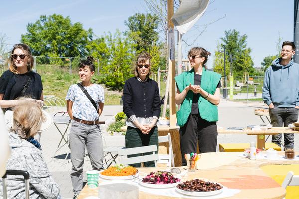 Creatives for Vienna – Making Spaces X Klima Biennale Wien: Die Anhaltestelle (Straßenbahnlinie O, 25.04.2026) Foto: Wirtschaftsagentur Wien / eSeL.at - Robert Puteanu