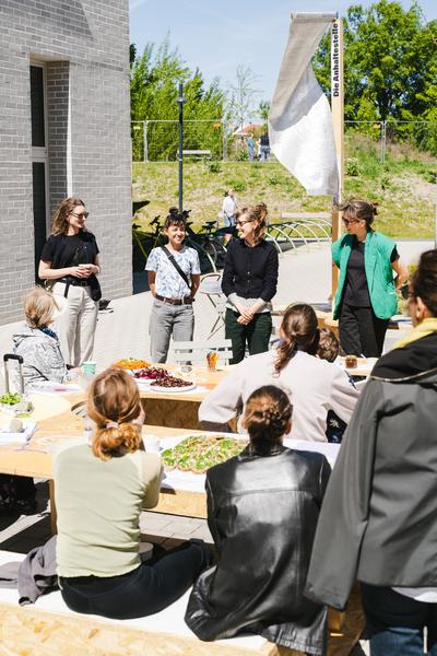 Creatives for Vienna – Making Spaces X Klima Biennale Wien: Die Anhaltestelle (Straßenbahnlinie O, 25.04.2026) Foto: Wirtschaftsagentur Wien / eSeL.at - Robert Puteanu