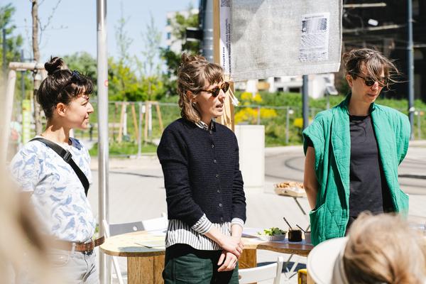 Creatives for Vienna – Making Spaces X Klima Biennale Wien: Die Anhaltestelle (Straßenbahnlinie O, 25.04.2026) Foto: Wirtschaftsagentur Wien / eSeL.at - Robert Puteanu