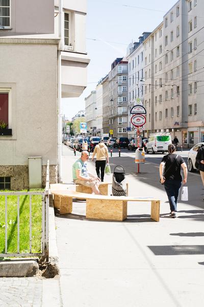 Creatives for Vienna – Making Spaces X Klima Biennale Wien: Die Anhaltestelle (Straßenbahnlinie O, 25.04.2026) Foto: Wirtschaftsagentur Wien / eSeL.at - Robert Puteanu