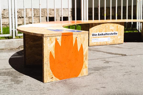 Creatives for Vienna – Making Spaces X Klima Biennale Wien: Die Anhaltestelle (Straßenbahnlinie O, 25.04.2026) Foto: Wirtschaftsagentur Wien / eSeL.at - Robert Puteanu