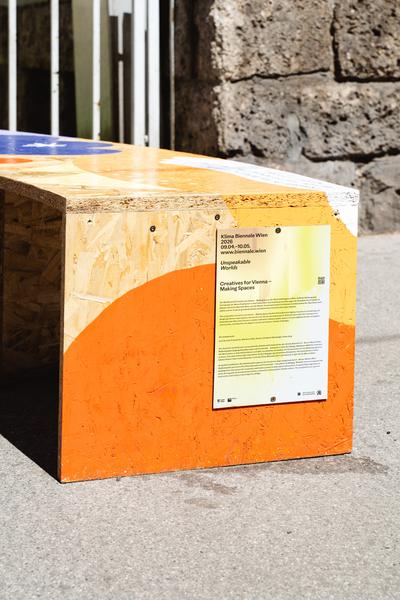Creatives for Vienna – Making Spaces X Klima Biennale Wien: Die Anhaltestelle (Straßenbahnlinie O, 25.04.2026) Foto: Wirtschaftsagentur Wien / eSeL.at - Robert Puteanu