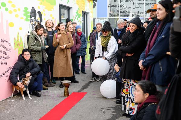 From Fear to Love - Fearless Mural (Brunnenpassage, 06.12.2025) Foto: eSeL.at - Joanna Pianka