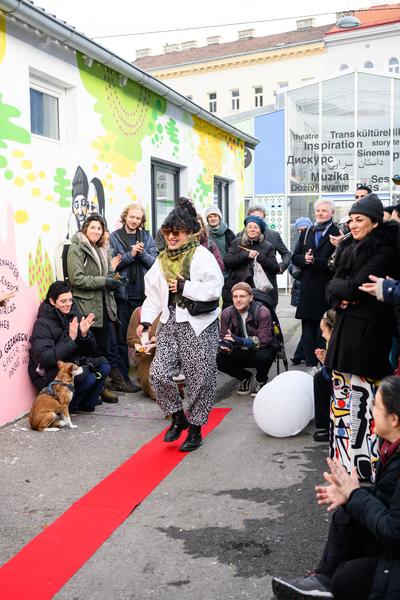 From Fear to Love - Fearless Mural (Brunnenpassage, 06.12.2025) Foto: eSeL.at - Joanna Pianka