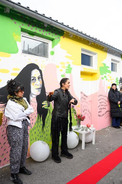 From Fear to Love - Fearless Mural (Brunnenpassage, 06.12.2025) Foto: eSeL.at - Joanna Pianka