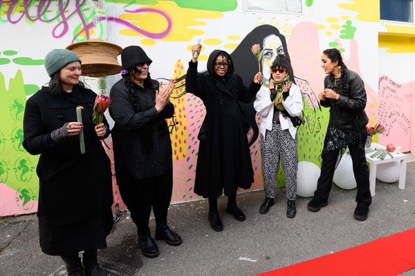 From Fear to Love - Fearless Mural (Brunnenpassage, 06.12.2025) Foto: eSeL.at - Joanna Pianka