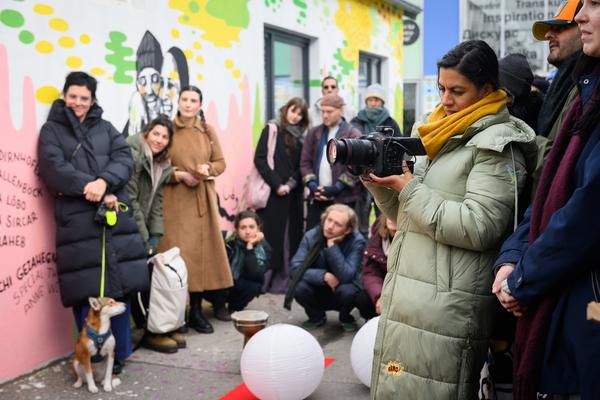 From Fear to Love - Fearless Mural (Brunnenpassage, 06.12.2025) Foto: eSeL.at - Joanna Pianka