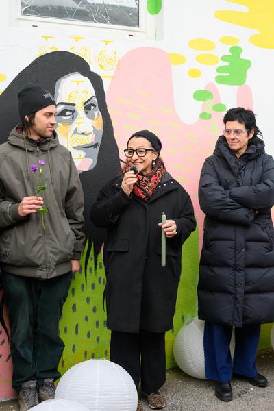 From Fear to Love - Fearless Mural (Brunnenpassage, 06.12.2025) Foto: eSeL.at - Joanna Pianka