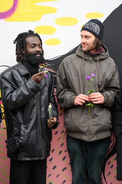 From Fear to Love - Fearless Mural (Brunnenpassage, 06.12.2025) Foto: eSeL.at - Joanna Pianka