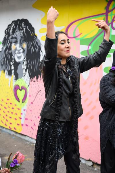 From Fear to Love - Fearless Mural (Brunnenpassage, 06.12.2025) Foto: eSeL.at - Joanna Pianka