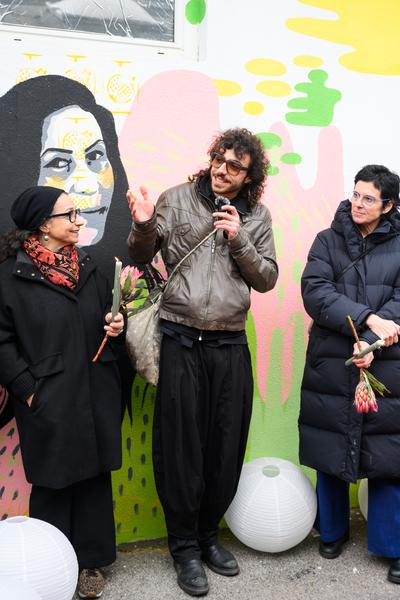 From Fear to Love - Fearless Mural (Brunnenpassage, 06.12.2025) Foto: eSeL.at - Joanna Pianka